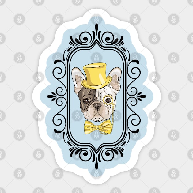 cultured dog Sticker by Seven Thrones